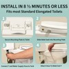 PREMAXA Bidet Toilet Seat for Elongated Toilets, Non-Electric, Dual Nozzle,
