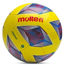 Molten Soccer Ball TPU Soft Leather Training Ball Size 5# Regular 11-a-Side Football Ball (FA1000-Y)
