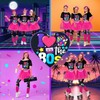 Lukovee Disfraz de los 1980 Mujers, 24 Conjunto de 80's