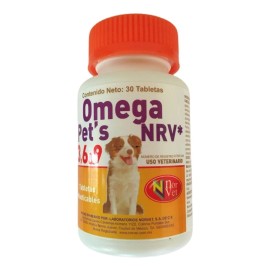 Omega Pets Nrv 3, 6 Y 9 Artritis 30 Tabs Vitaminas Perros