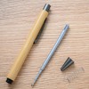 Gullor Natural Bamboo Retractable Ballpoint Pen, Sustainable Pens for Journaling