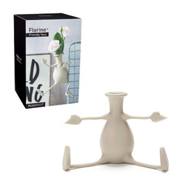 Florino – Friendly Flower Vase Modern Home Décor Vase for Flowers Unique Gifts by Peleg Design (Stone)