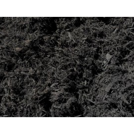 MIGHTY109 Black Gorilla Hair Mulch, Black Colored Shredded Redwood Mulch 42 Quarts