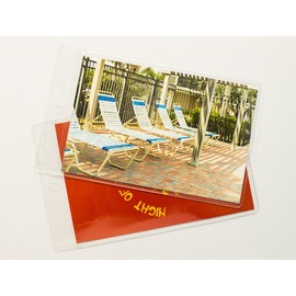 Photo Booth Frames - 100 Premium Vinyl Photo Booth Bookmark Sleeves for 4x6 Pictures