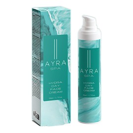 AYRA SPA - Hydra Day Face Cream | with Hyaluronic Acid, Aloe Vera, Bisabolol and Antioxidants | Light and Smooth, Hydrating cream for daily use | VEGAN & 99% Natural | COSMOS Certified