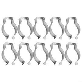 Stainless Steel Spring Clamps 10 Pack Heavy Duty Tool Storage Hanger Spring Terry Clips Suitable for Kitchen, Garden, Garage and Patio (12mm)