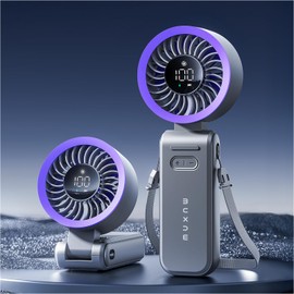 MUXNW 3-IN-1 Portable Handheld Fan: Mini Personal Fan 3600mAh Rechargeable Foldable Turbo USB - Cooling Travel Summer Beach For Women Kids