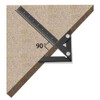KETIPED Aluminum Imperial Circle Center Positioning, 45/90 Degree Positioning Ruler,
