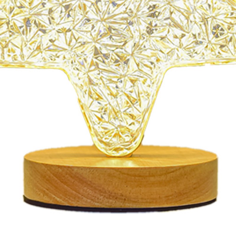 Table Lamp 3W Remote Control Warm Light Exquisite Look Timing