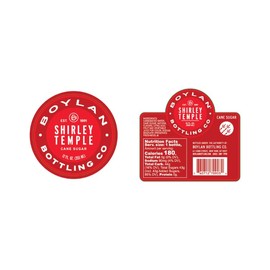Boylan Bottling Craft Cane Sugar Soda - Shirley Temple 12oz Glass Bottle (Pack of 24)