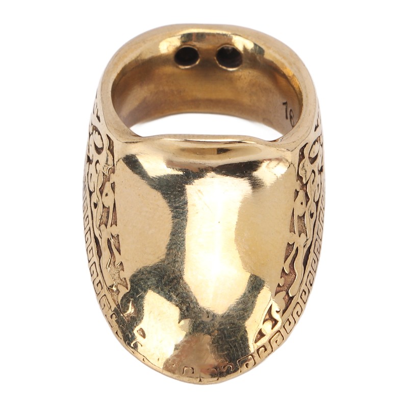 Archery Thumb Rings Good Protection Engraving Pattern Brass Finger Protector