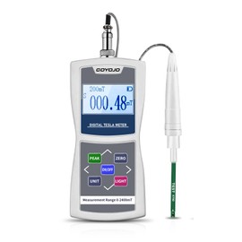 GOYOJO Digital Gauss Meter 0–2400mT, High Accuracy Magnetic Field Tester for DC Magnet Measurement, Permanent Magnets, Motors, Speakers, and Industrial Applications