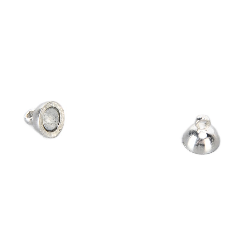 20 Sets Magnetic Clasps Round Brass Fashionable Jewelry Clasps for