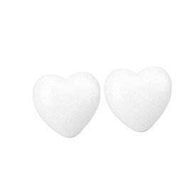 NUOLUX 10pcs Foam Balls for Wedding Ceremonies Mini Egg Foam Hearts Foam Balls Rose Hearts Foam Balls for Bouikes Foam Eggs White Heart Foam Balls