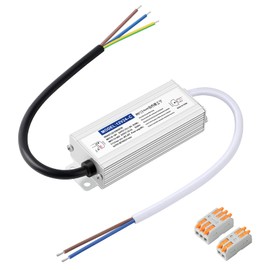 Karyoosi LED Transformer 24 W 2 A, Transformer 230 V to 12 V LED, LED Transformer Waterproof IP67 LED Power Supply for LED Lighting Indoor and Outdoor Use