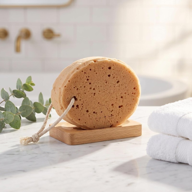 Esponja Exfoliante Corporal ELEOUTI 9 pzas – Textura Panal Antideslizante