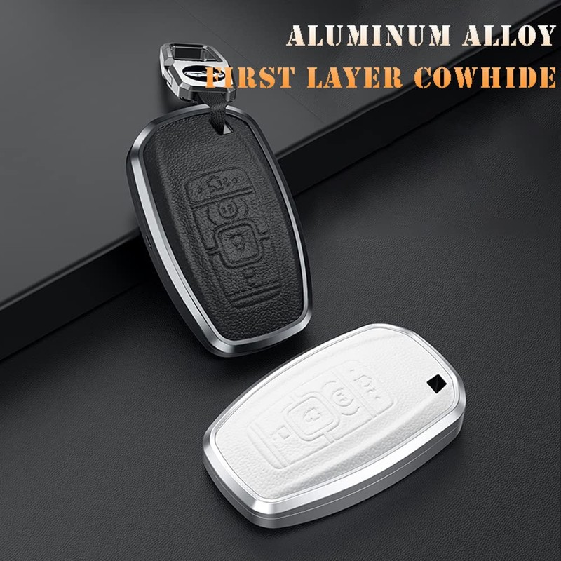 SANRILY 4 Button Key Fob Cover for Lincoln Continental MKC