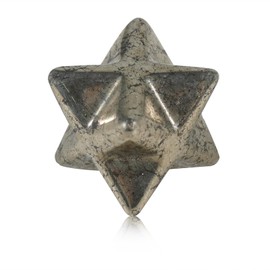 Soulnioi Healing Crystal Natural Merkaba Star Crystal Copper Ore Stone Hexagonal Star Stone Energy Pocket Stone for Reiki Meditation Spiritual 1 Piece 13 x 13 mm