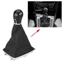 Gear Knob + Leggings Boot Cover - 7 Knob Golf Knob Bag - Car Gear Lever Leather Boots, 5 Speed Car Gear Knob Gear Knob with Pair of Boot