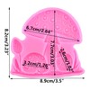XMOLDNMS Pilz Fondant Silikonformen für Kuchen Dekoration Cupcake Topper Schokolade