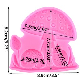 XMOLDNMS Pilz Fondant Silikonformen für Kuchen Dekoration Cupcake Topper Schokolade Gummipaste Candy Polymer Clay