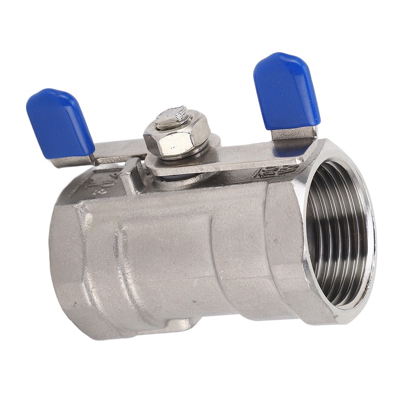 1in Full Port Ball Valve Stainless Steel Butterfly Shape Double