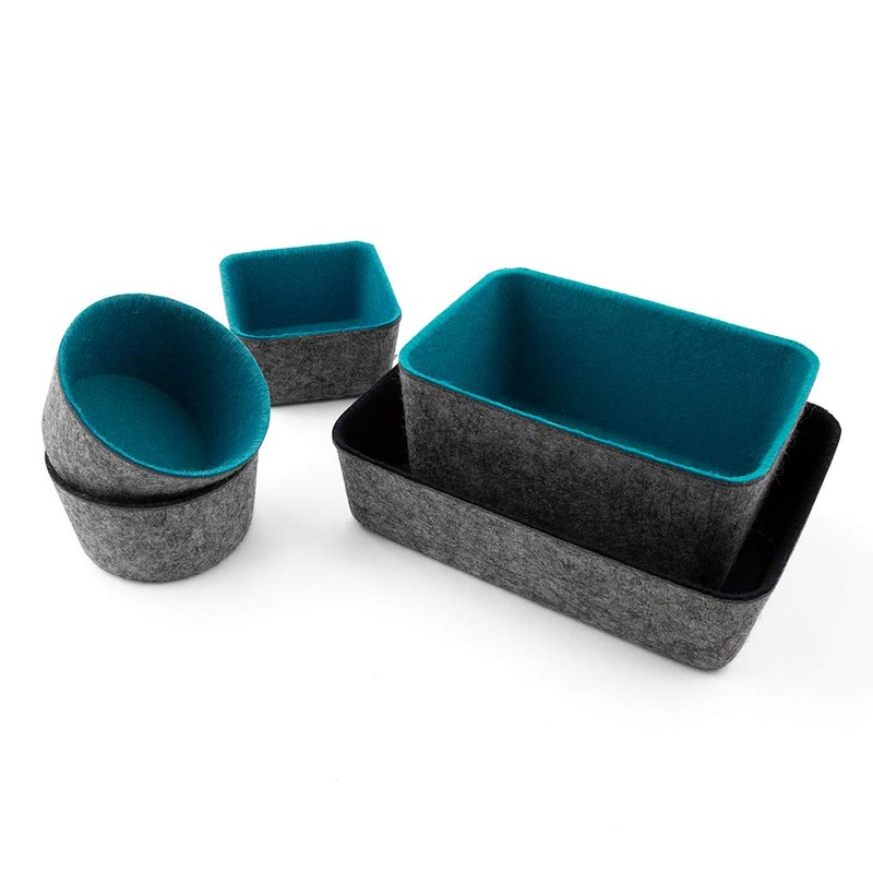 Three by Three 48090 Seattle Felt-Like-It! Deep Drawer Organizer, 6x4x2.75",