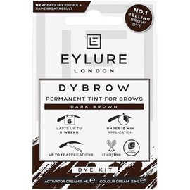 Eylure Dybrow Permanent Tint for Brows Dye Kit Dark Brown