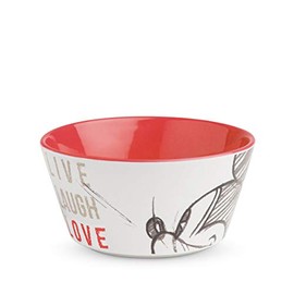 Egan Mickey Live Laugh Love Bowl Red, Multicoloured, S