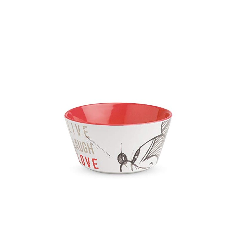 Egan Mickey Live Laugh Love Bowl Red, Multicoloured, S