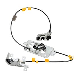 LEABON Rear Door Latch & Cable (Right Passenger Side) Compatible with 2004-2008 Ford F-150 XL XLT Base Extended Cab Pickup - Upper and Lower Locking Latches Assembly - 6L3Z-18264A00-B 8L3Z-18264A00-B