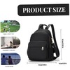 Mini Backpack Mini Backpack for Women Multi-pocket Minimalist Black Small