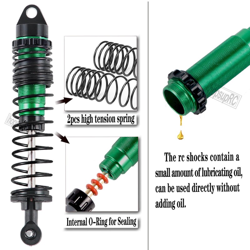 hopsupRC Full Aluminum Big Bore RC Shocks Absorber Damper Upgrades