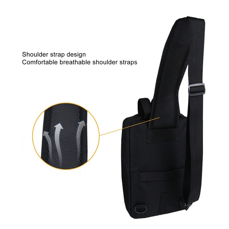 Cycling Shoulder Bag Dual Purpose Frosted Cloth Cycling Sling Backpack