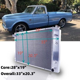 ultra_racing_in_stock CU716 Radiator For GMC 1975-1991 Chevy C/K C10 C20 C30 K10 K20 K30 Pickup Truck