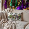 AACORS Mardi Gras Pillow Cover 12x20 Inch Masquerade Fleur De