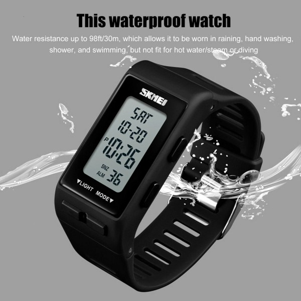 Storemanu Reloj de pulsera digital con banda deportiva para hombre