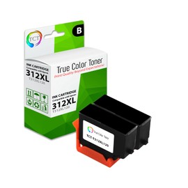 TCT Remanufactured Ink Cartridge Replacement for Epson 312XL T312XL120 Black High Yield Works with Epson Expression Photo XP-8500, HD XP-15000 Printers (500 Pages) - 2 Pack
