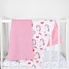 FIGEPO Baby Girl Blanket Soft and Breathable Fuzzy Toddler Throw