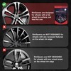 Rimsavers Black Alloy Wheel Protectors | FOR FLAT EDGED Wheels