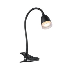 Home Sweet Home Modern Clamp Lamp LED Clips 10/10/40 cm Black Flexible LED Reading Lamp with Switch Integrated LED 2 W 3000 K 325 lm Suitable for Home Office, Home Workspace