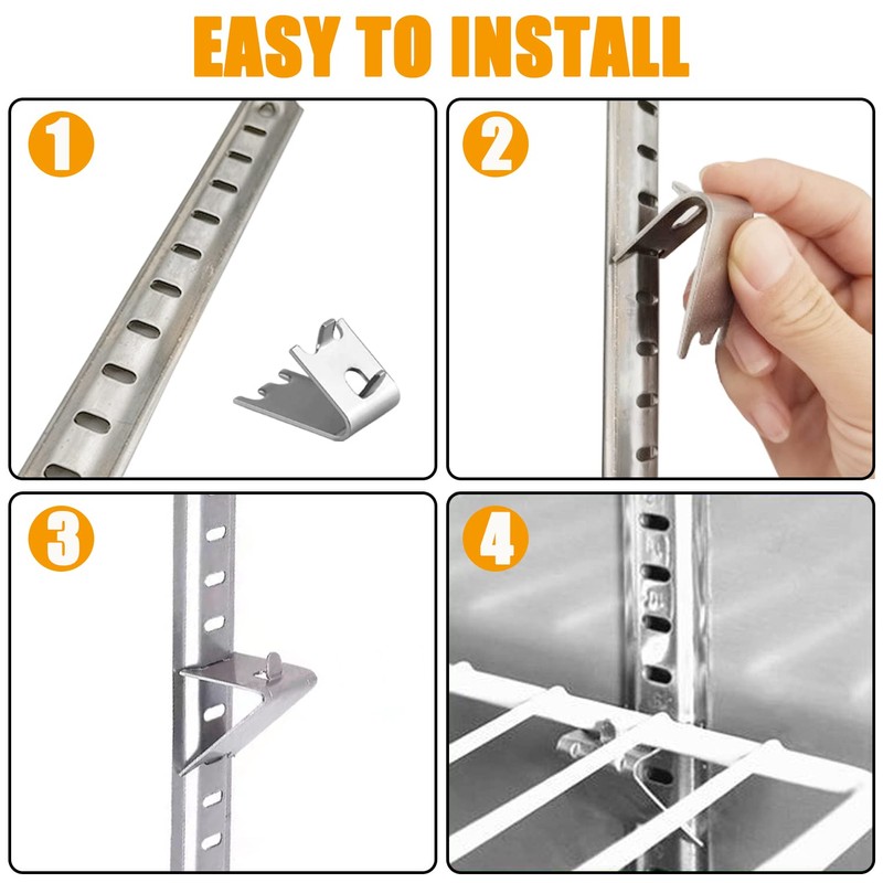 920158 Freezer Shelf Clip,Stainless Steel Shelf Clip for Refrigerator,Freezer Cooler
