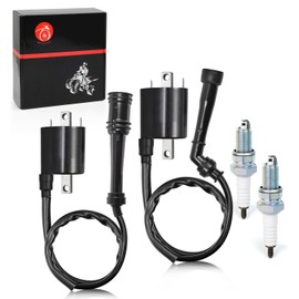 Ignition Coil Pack and CAP R+L & spark plug For Yamaha V Star 650 XVS650 1998-2016 4VR-82320-00-00 4XY-82370-00-00