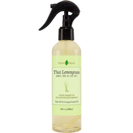 Thai Lemongrass Linen and Room Spray, Natural Air Freshener Made with Pure Lemongrass Essential Oil, Bathroom Air Freshener or Calming Pillow Spray (8.5 fl oz)