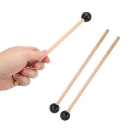 1 Pair Rubber Xylophone Mallet Percussion with Wooden Handle Mallet Percussion Sticks Rubber Mallet Sticks with Wooden Handle