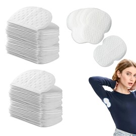 150 Pieces of Sweat Pads for Women and Men, 1mm Thick Lightweight and Comfortable, 11x9.5cm White Sweat Patches for Underarms, Suitable for All Clothing Types