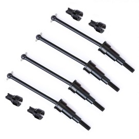 RCAWD Steel Driveshaft & +10mm Wide Wheel Hex Hub Lock Nut & Outdrive Cup for Arrma 1/18 Granite Typhon Grom Front Rear Drive Shaft Upgrades Part