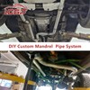 LCGP 4" Custom Mandrel Straight Exhaust Pipe, 8" Long, 4"