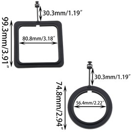 DGZZI 2PCS Aquarium Fish Floating Feeder Fish Feeder Ring Black Aquarium Suspension Feeding Ring for Keeping Aquarium Clean