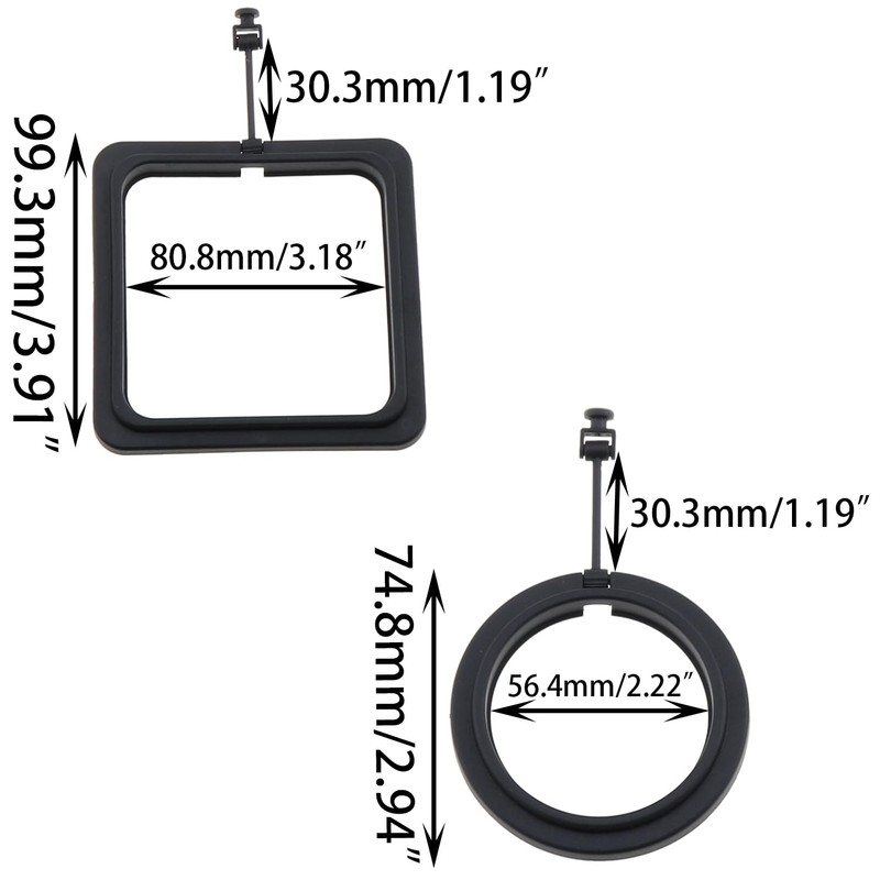 DGZZI 2PCS Aquarium Fish Floating Feeder Fish Feeder Ring Black